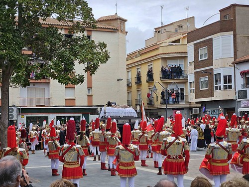 Los soldados romanos protagonizan la Semana Santa en la Ruta de la Pasión de Calatrava